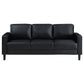 Ruth Upholstered Track Arm Sofa Black