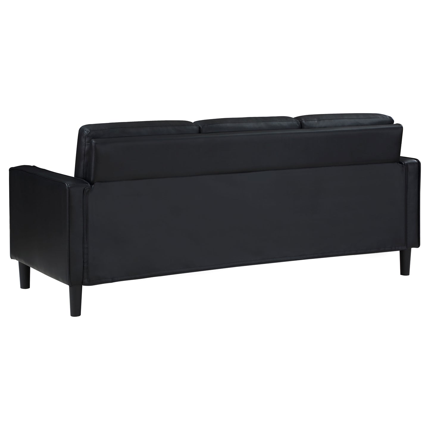 Ruth Upholstered Track Arm Sofa Black