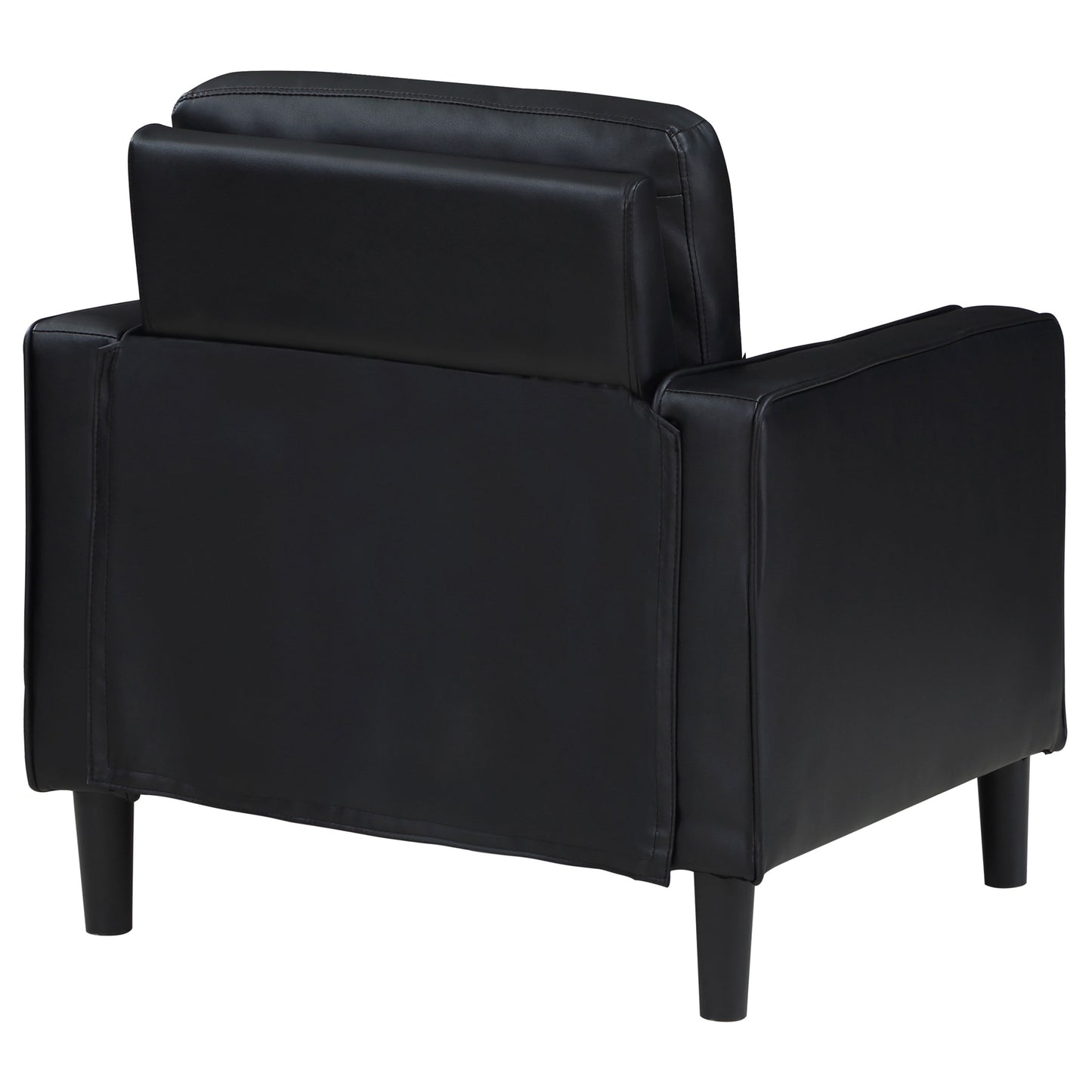 Ruth Upholstered Track Arm Accent Chair Black