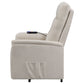 Henrietta Upholstered Power Lift Massage Chair Beige