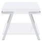 Marcia Rectangular Side End Table White High Gloss