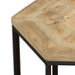 Adger 2-piece Hexagonal Nesting Tables Natural and Black